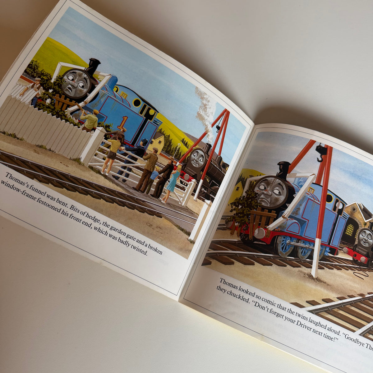 Vintage 1990 Thomas the tank book.