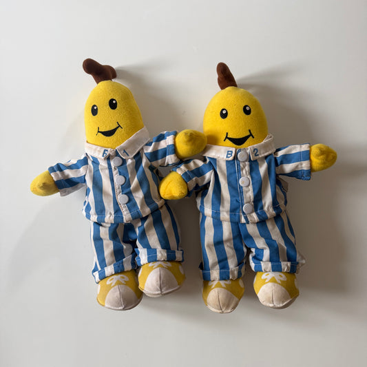 Vintage 1995 rare banana in pyjama plush teddies x2