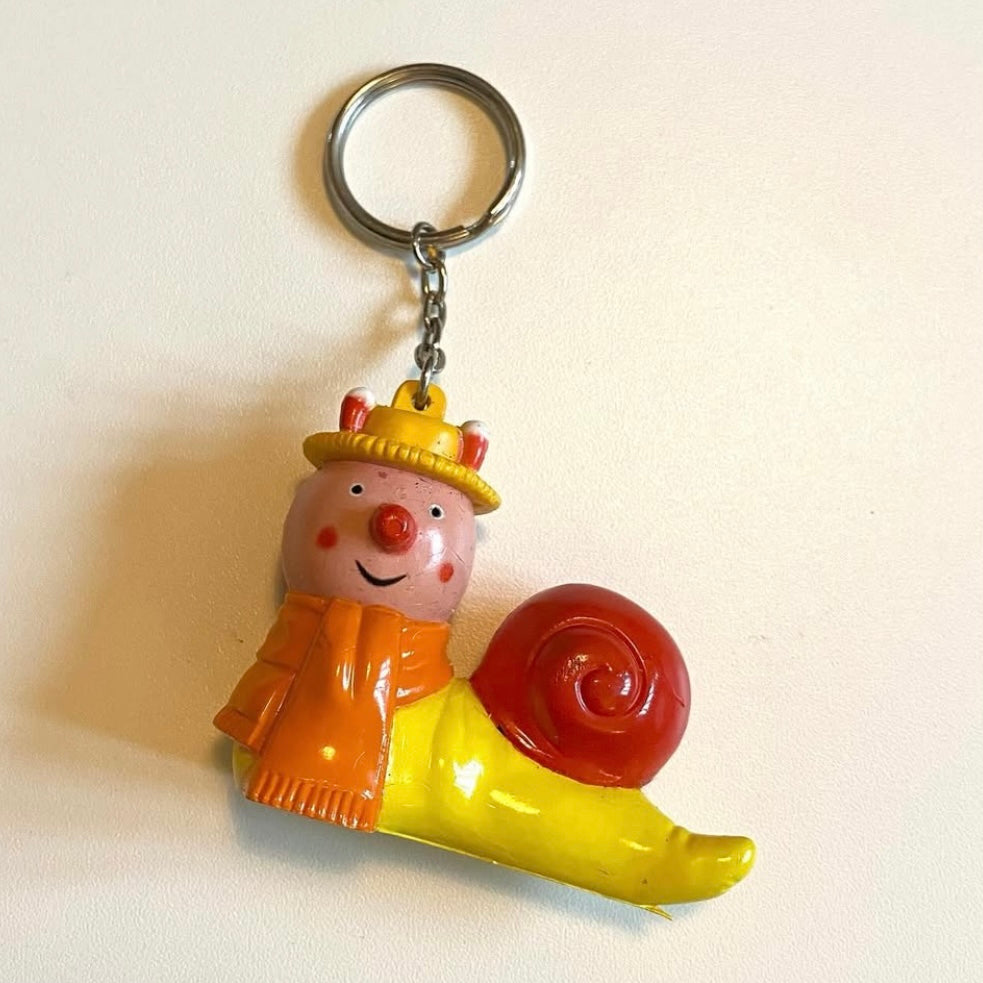 Magic roundabout vintage 1992 Brian the slug key ring