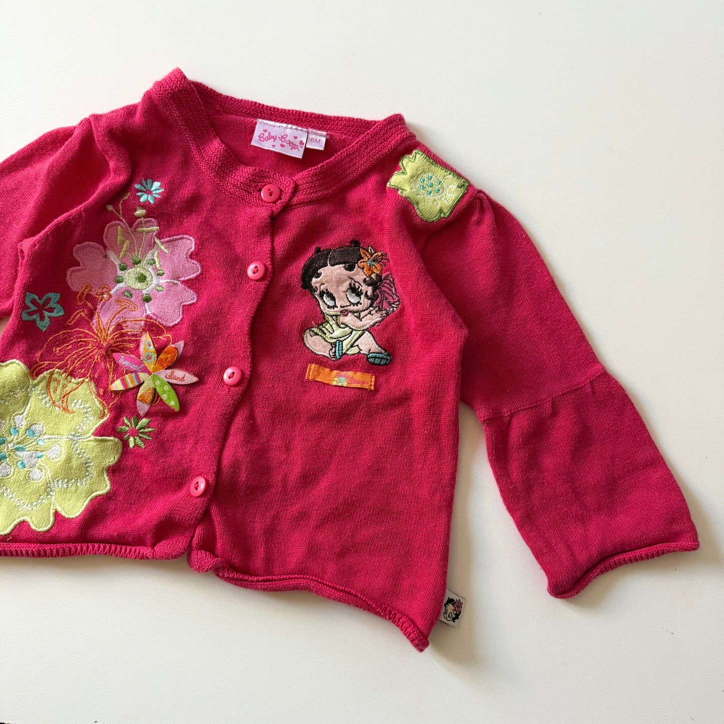 Vintage Betty boop cardigan. Size 6 months