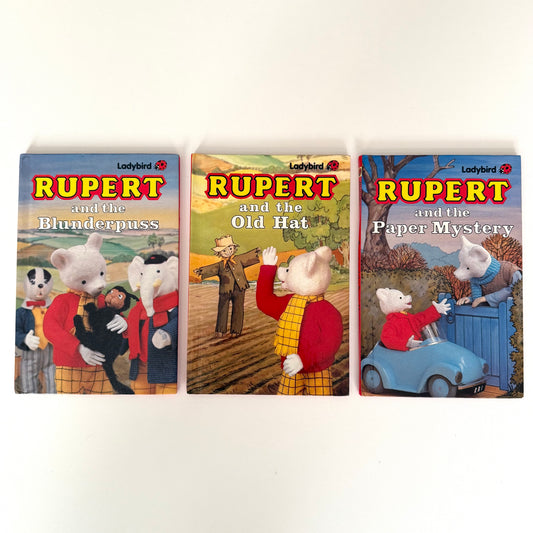 Vintage ladybird Rupert bear set of 3 books