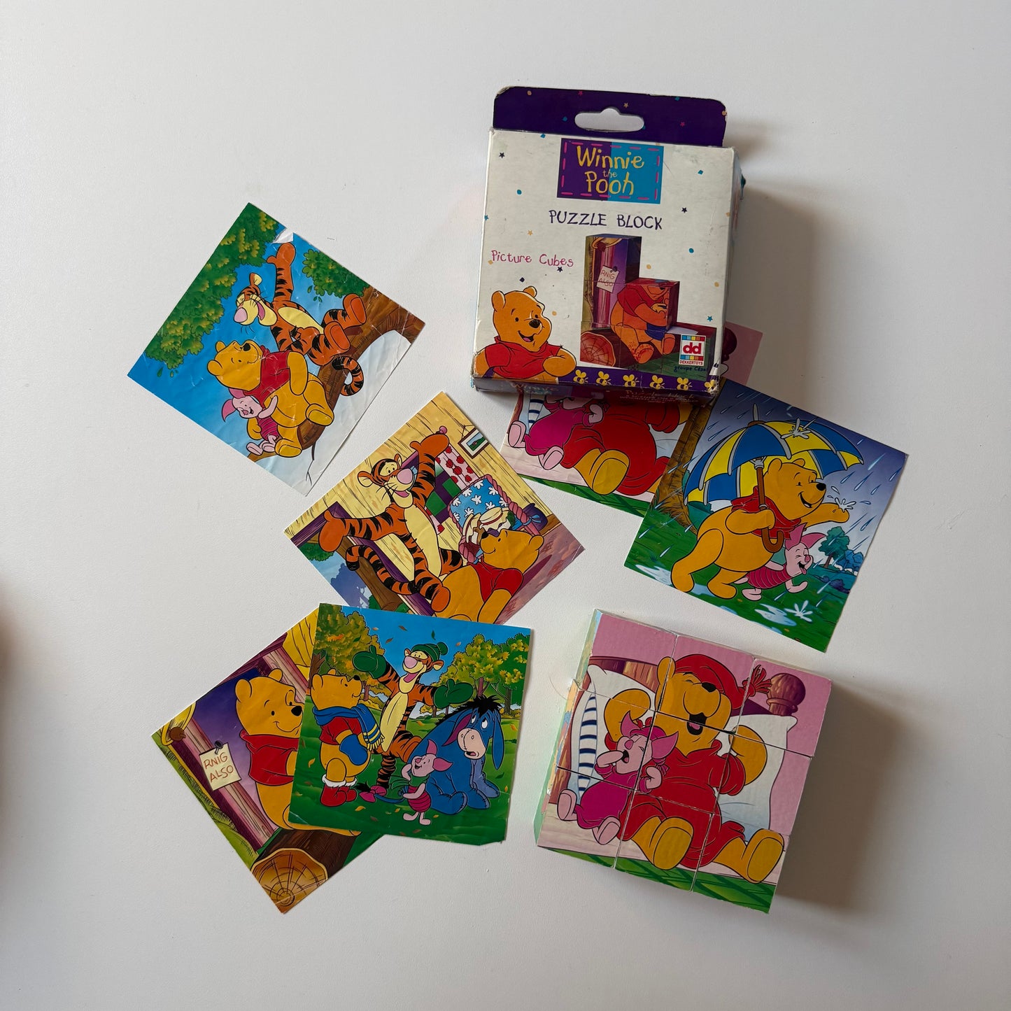 Vintage block puzzle. 6 different puzzles.