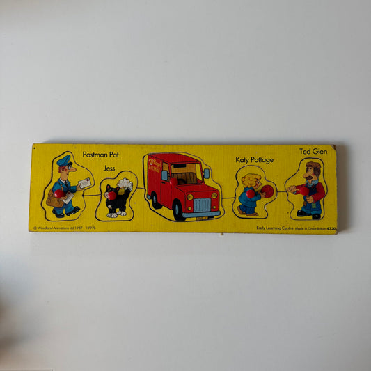 Vintage 1987 postman pat wooden puzzle