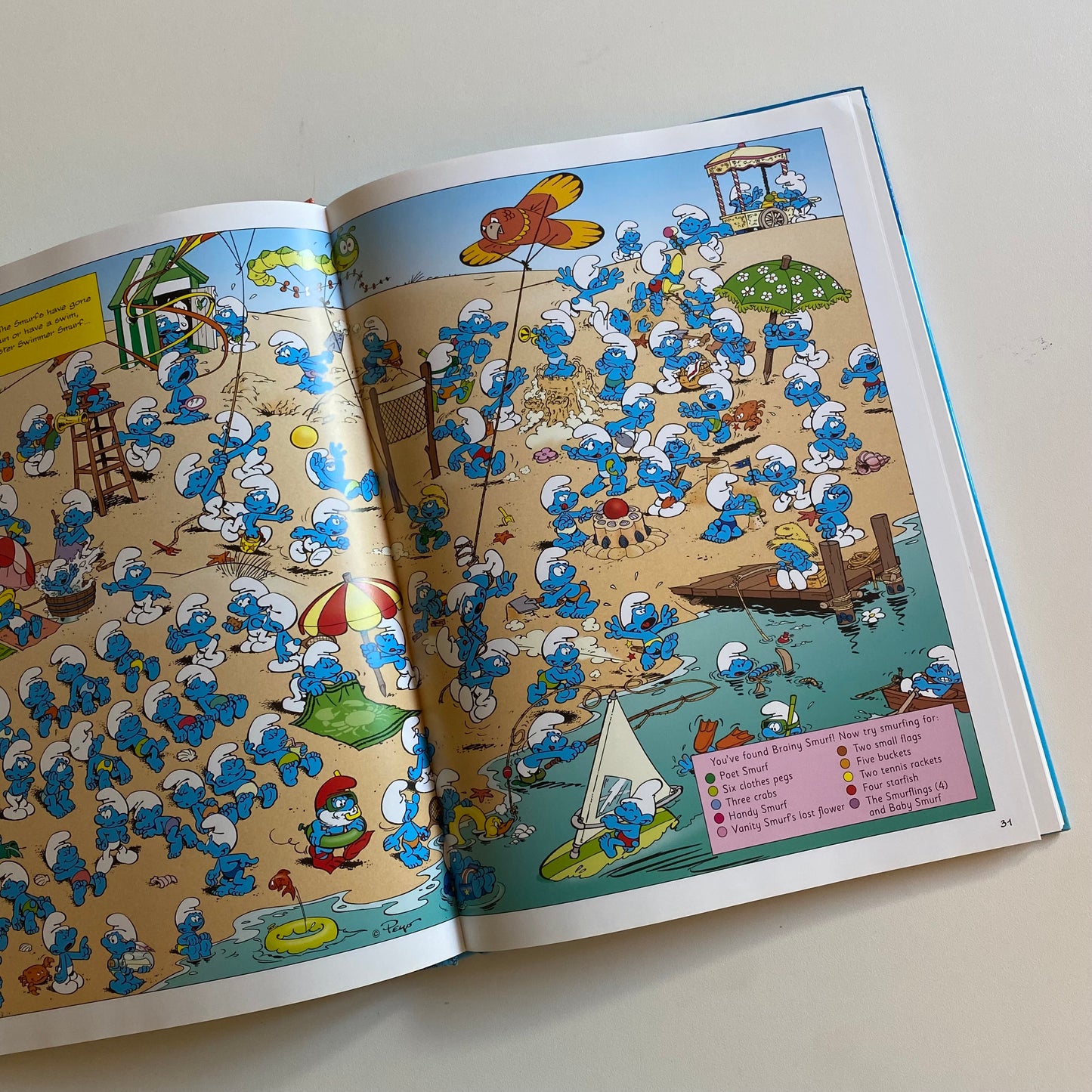 2012 Smurfs search hardback book