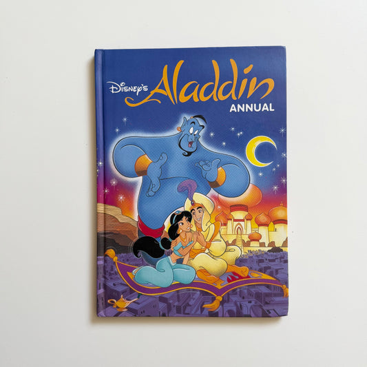 Vintage 1993 Aladdin annual. Has some drawings