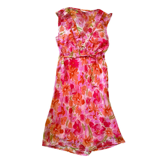 Vintage y2k ‘agenda’ floral print mid length dress. Size 14-16