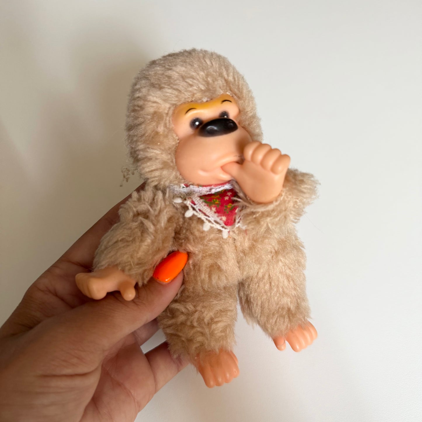 Vintage thumb sucking baby gonga toy