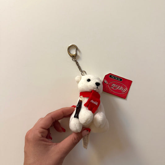 Vintage 1999 Coca Cola bear keyring