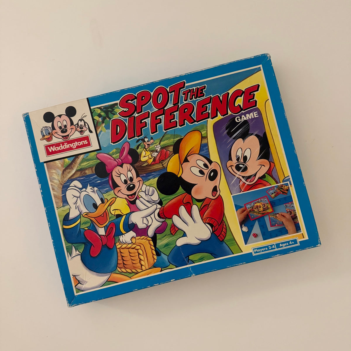 Vintage Waddingtons spot the difference Mickey Mouse game.
