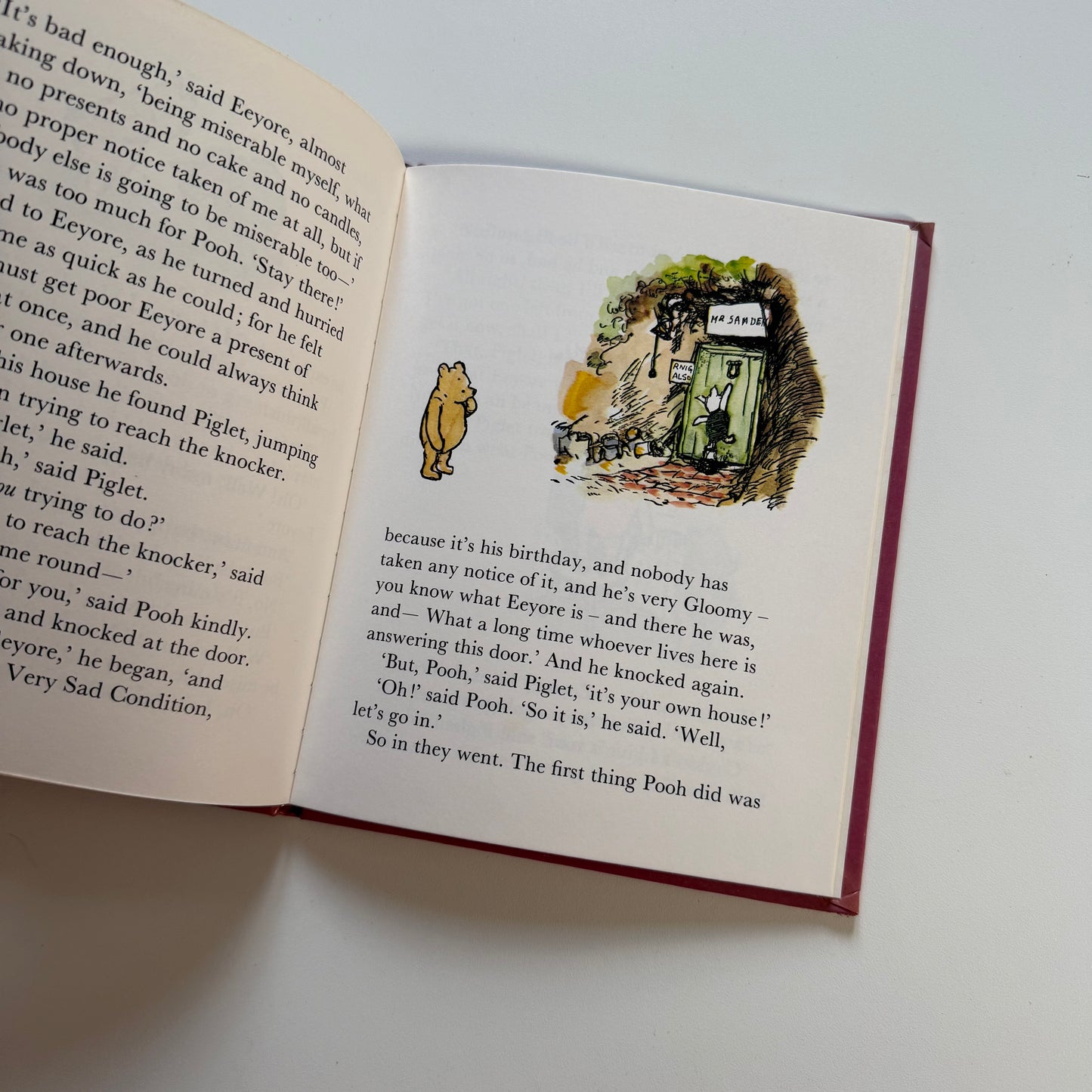 Vintage 1973 Eeyore has a birthday hardback book