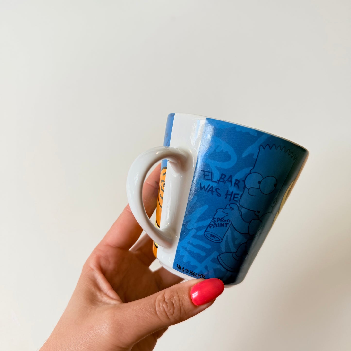 Vintage 2002 simpsons ceramic mug