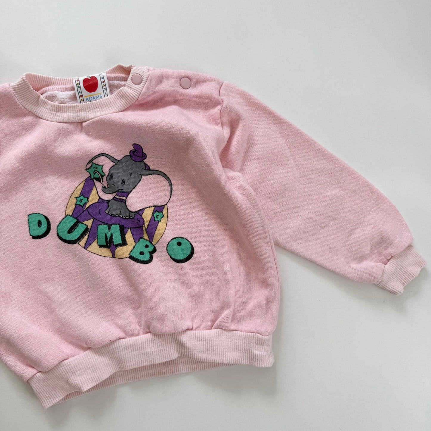 Vintage Adams disney dumbo pink sweatshirt. Size 18-24 months