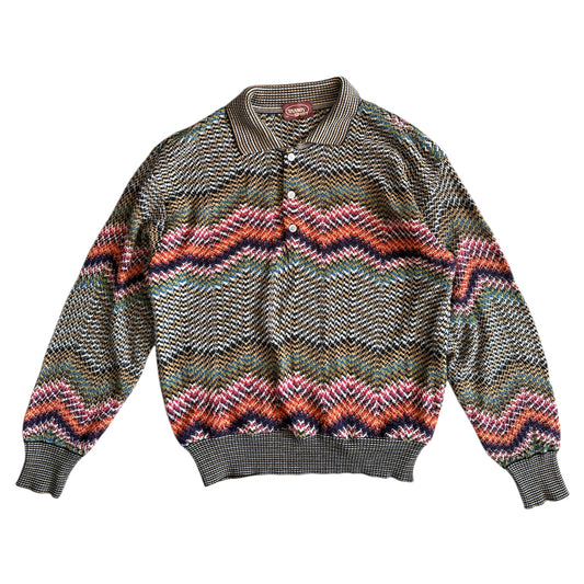 Vintage Aztec knitted pull over jumper. Size M