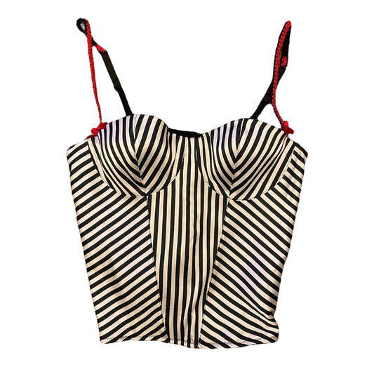 Vintage Y2K monochrome corset top size 8.