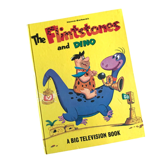 Vintage 1970s flintstones hardback book