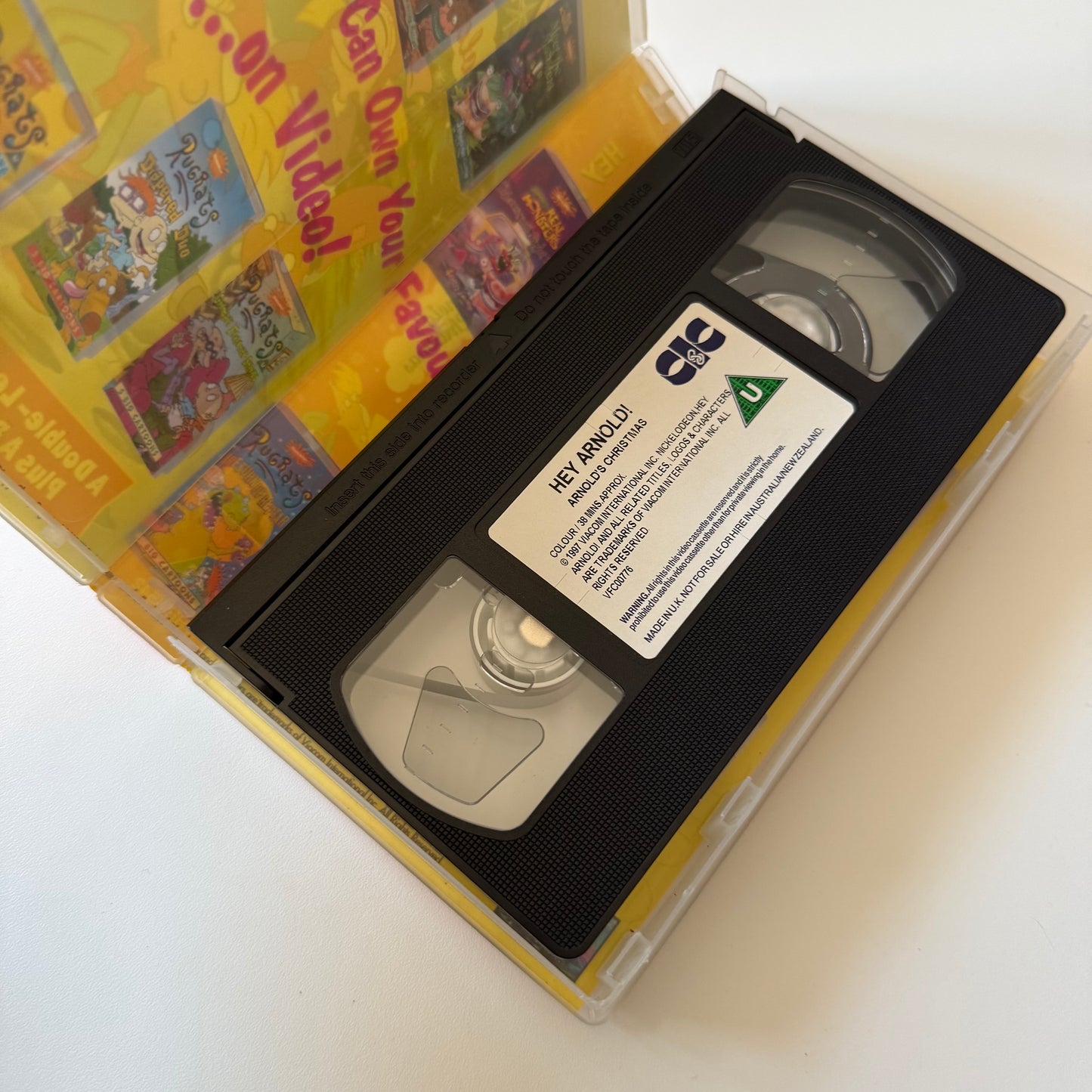 Vintage 1997 hey Arnold Christmas vhs tape