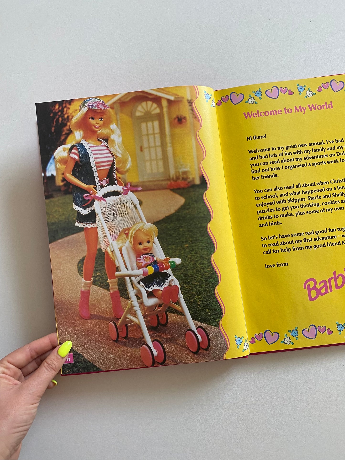 Vintage 1997 a4 barbie annual. Two small drawings but lots more activity’s to do .