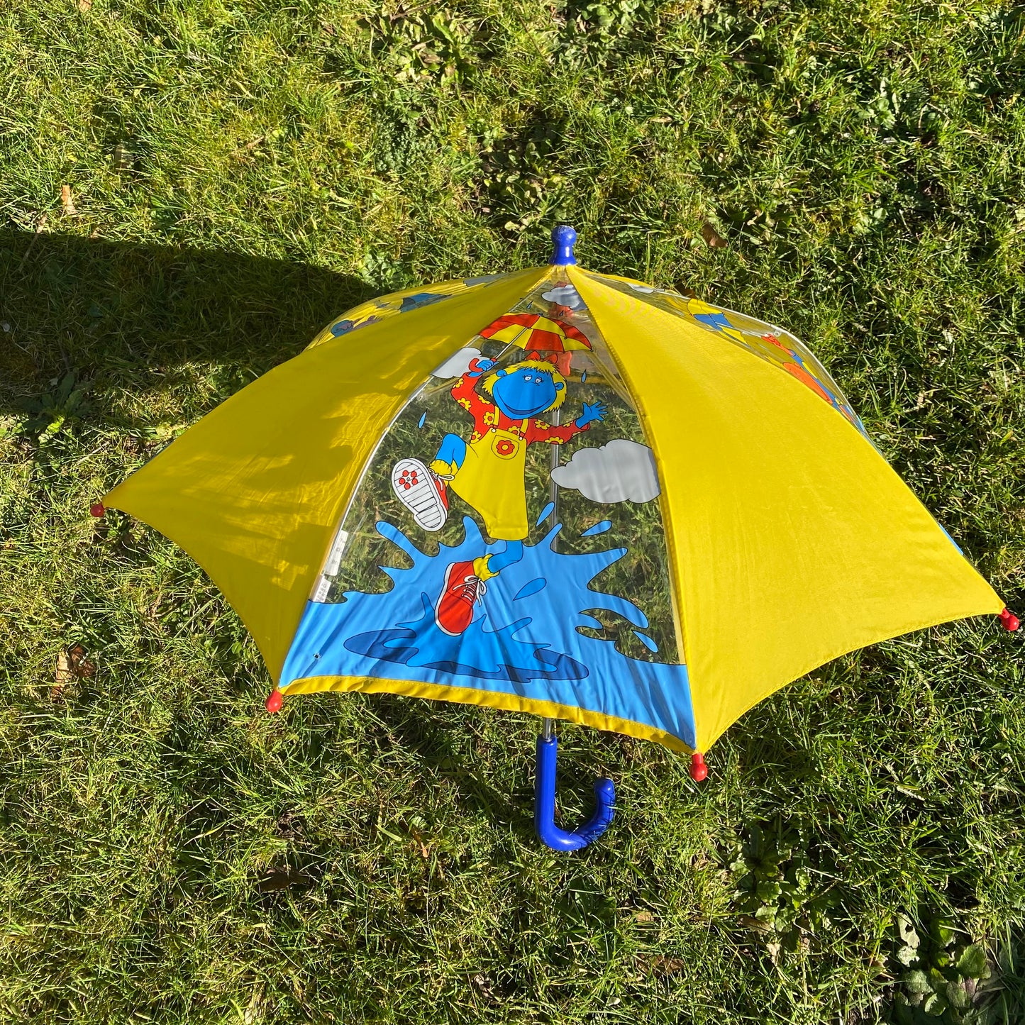 Vintage Tweenies colourblock umbrella. Has signs of use