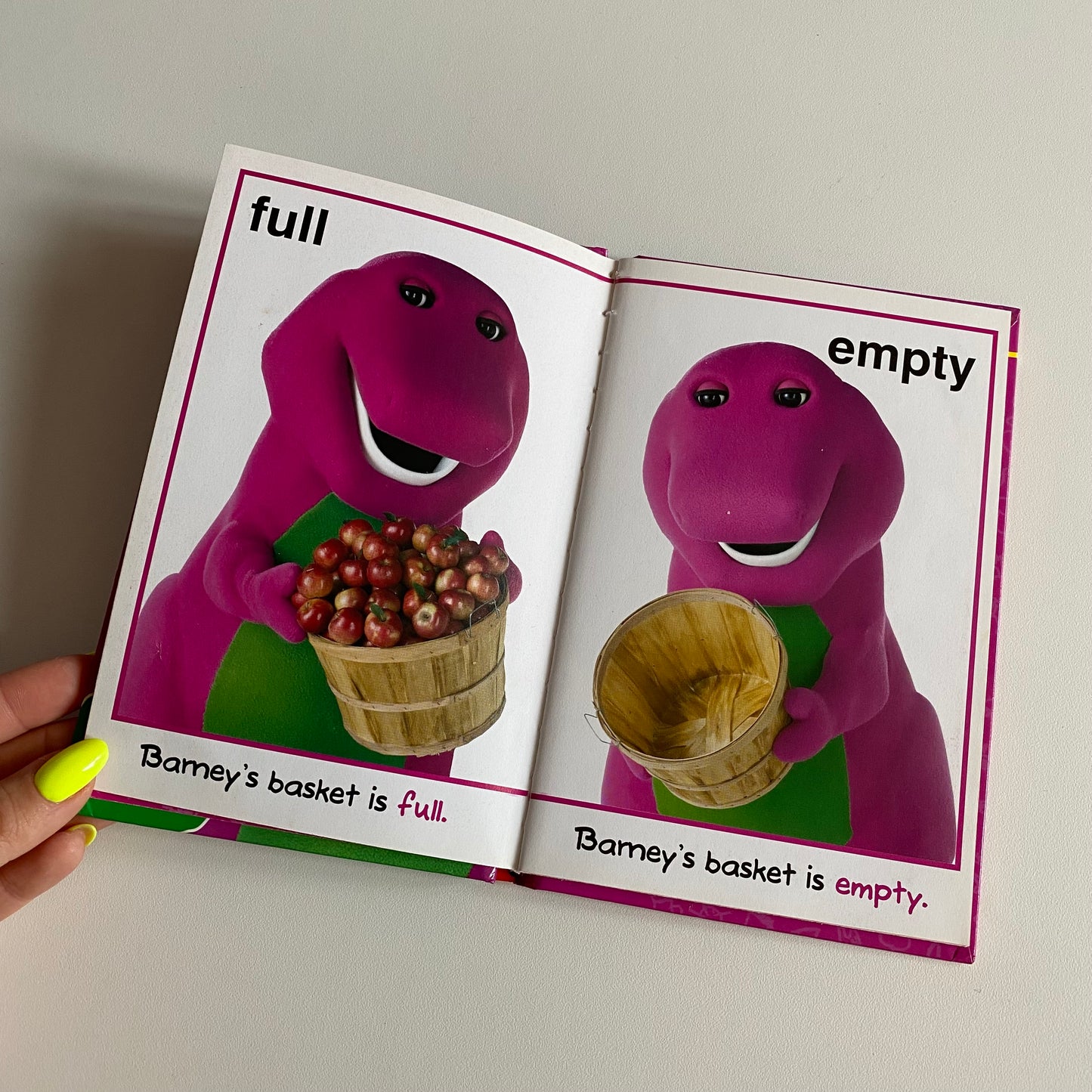 Vintage 1997 ladybird Barney book