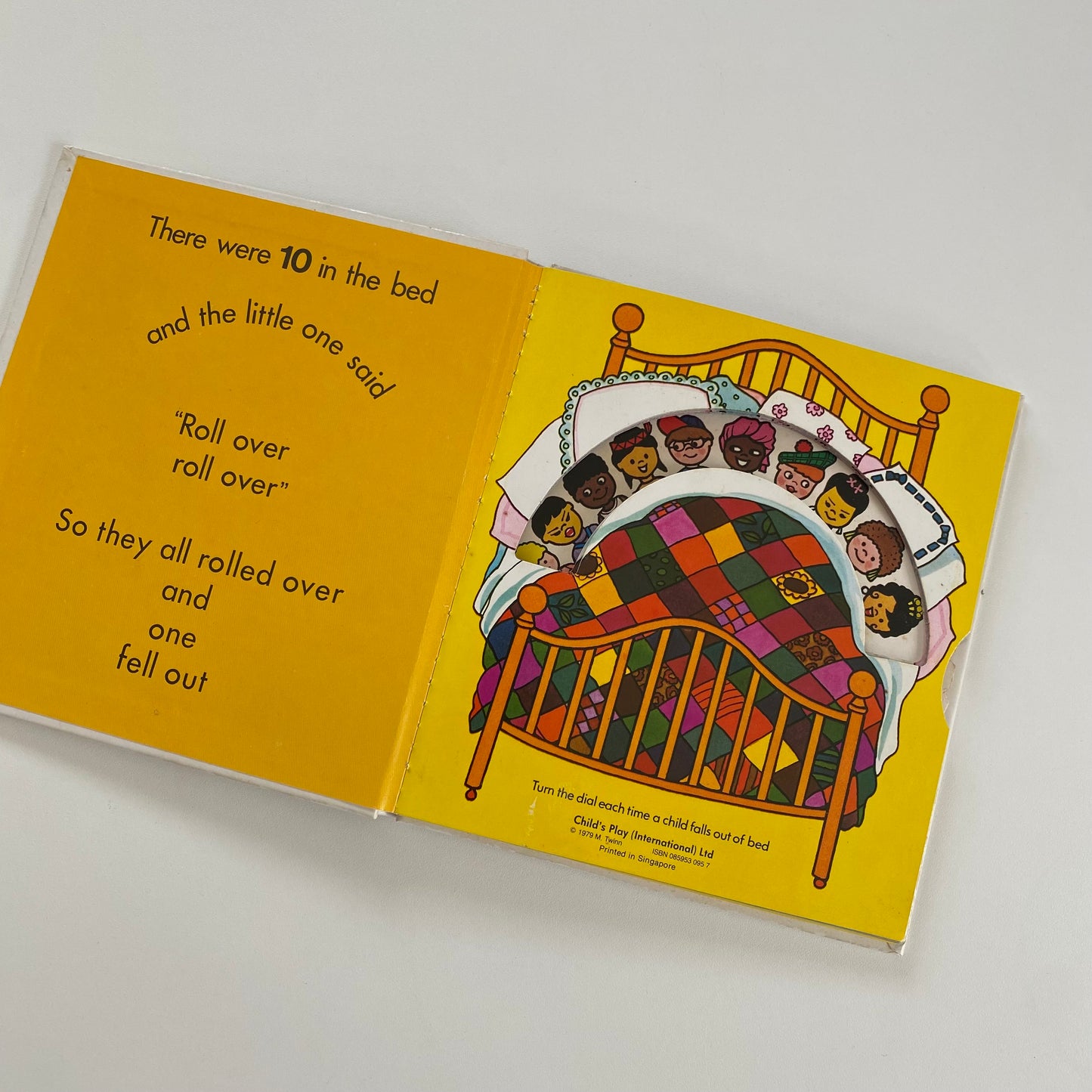 Vintage 1979 child’s play ten in a bed book.