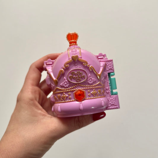 Vintage 1996 polly pocket crown palace. Has some sun damage as shown.