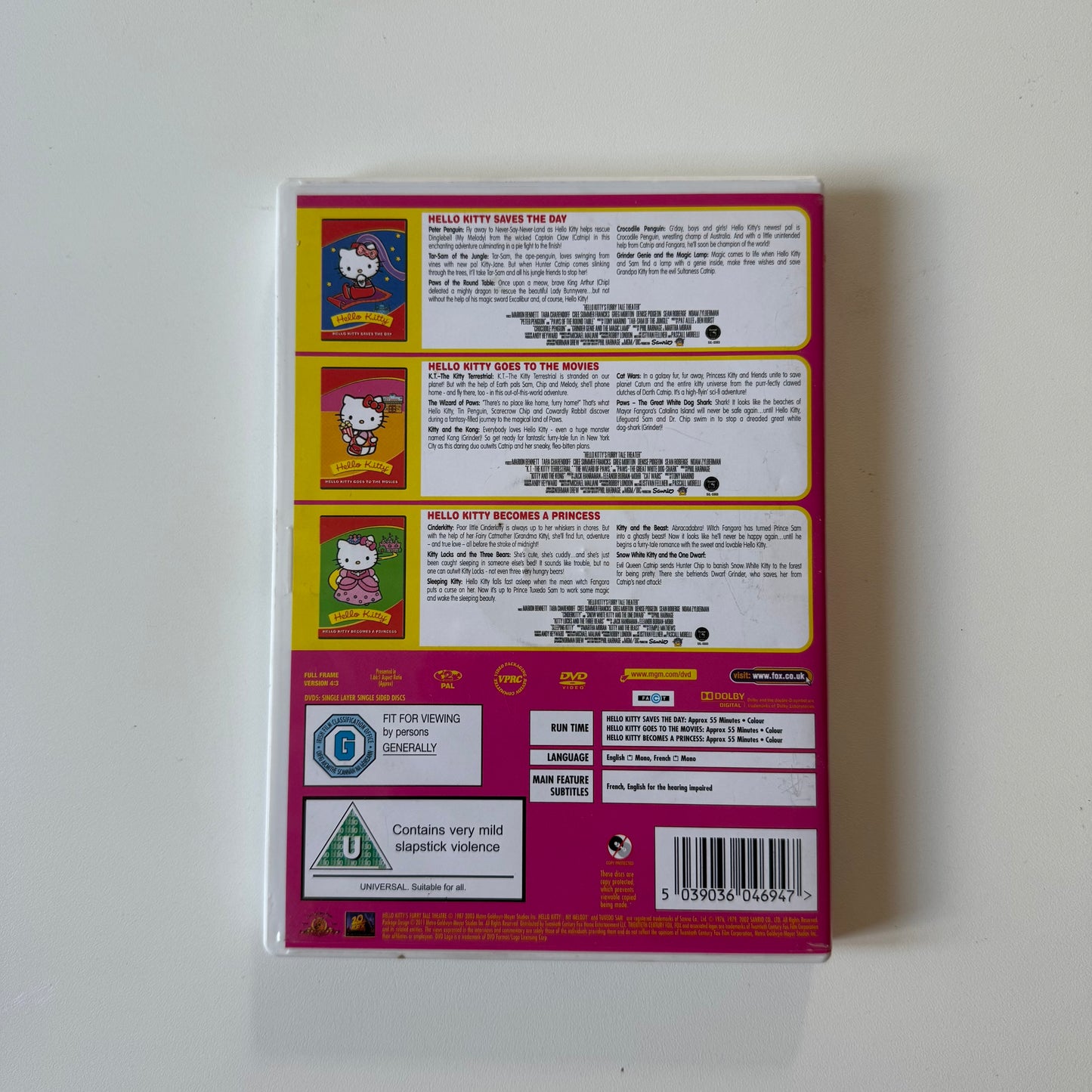 Vintage 2003 hello kitty dvd