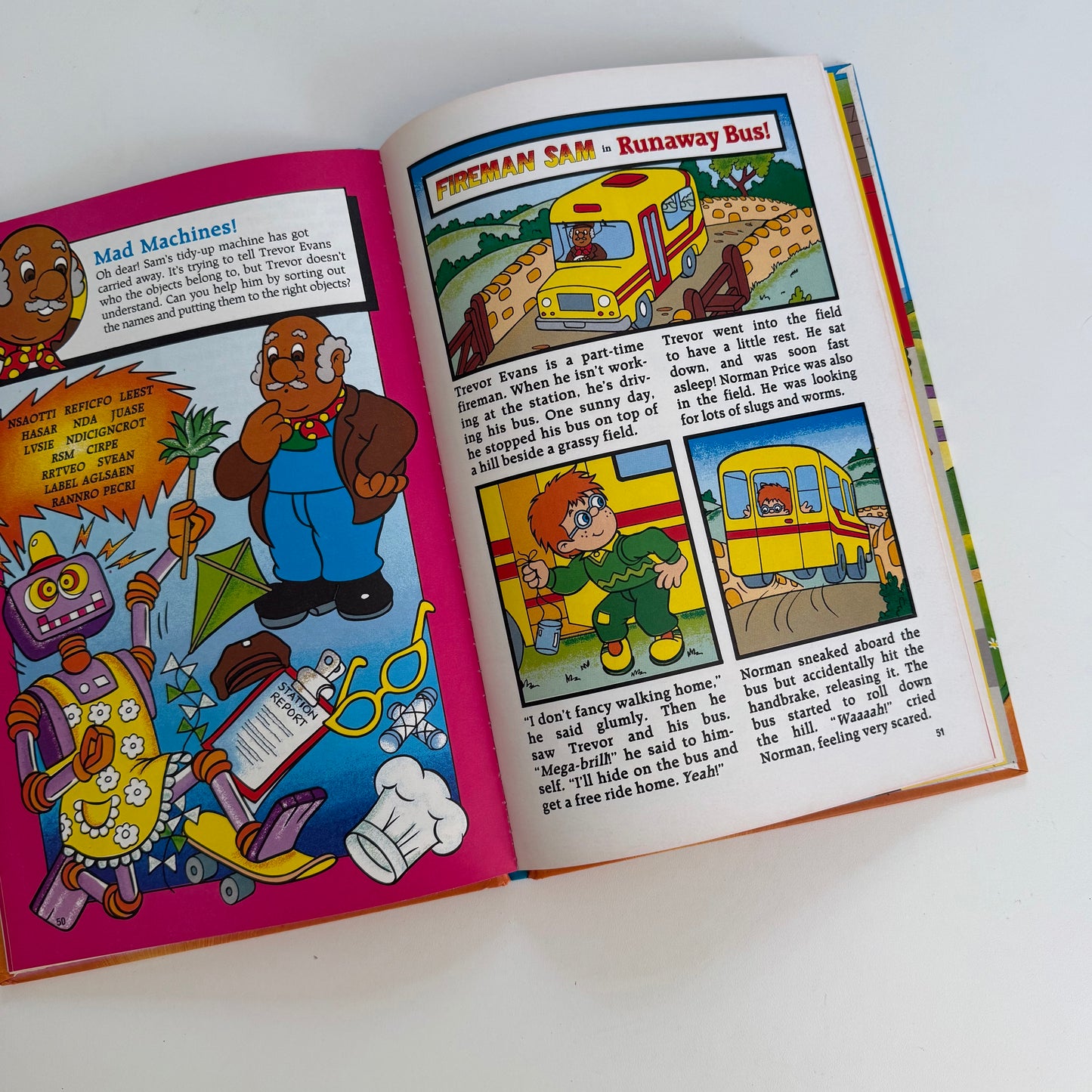 Vintage 1991 fireman Sam annual