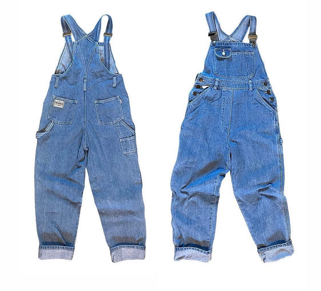 Traders vintage denim dungarees 11-12 years