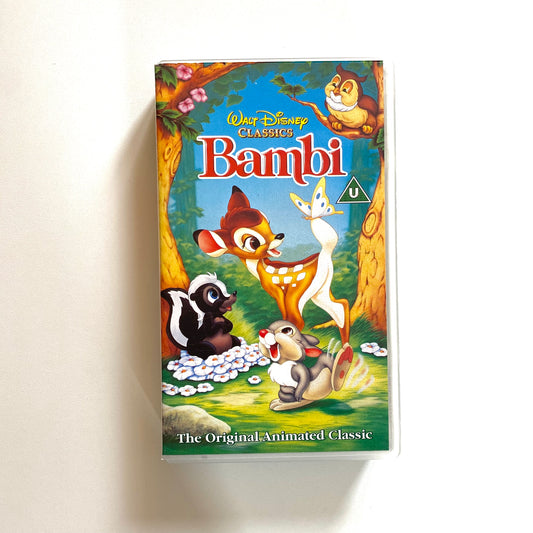 Vintage Disney bambi vhs tape