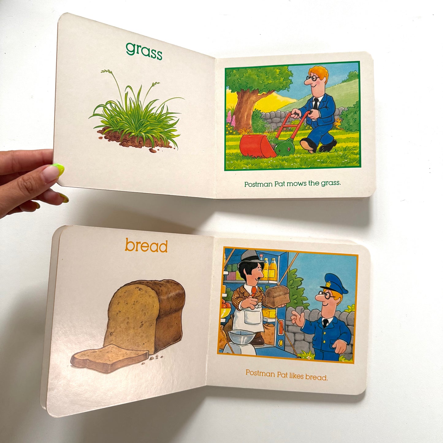 Vintage 1995 postman Pat toddler books. Set of 2