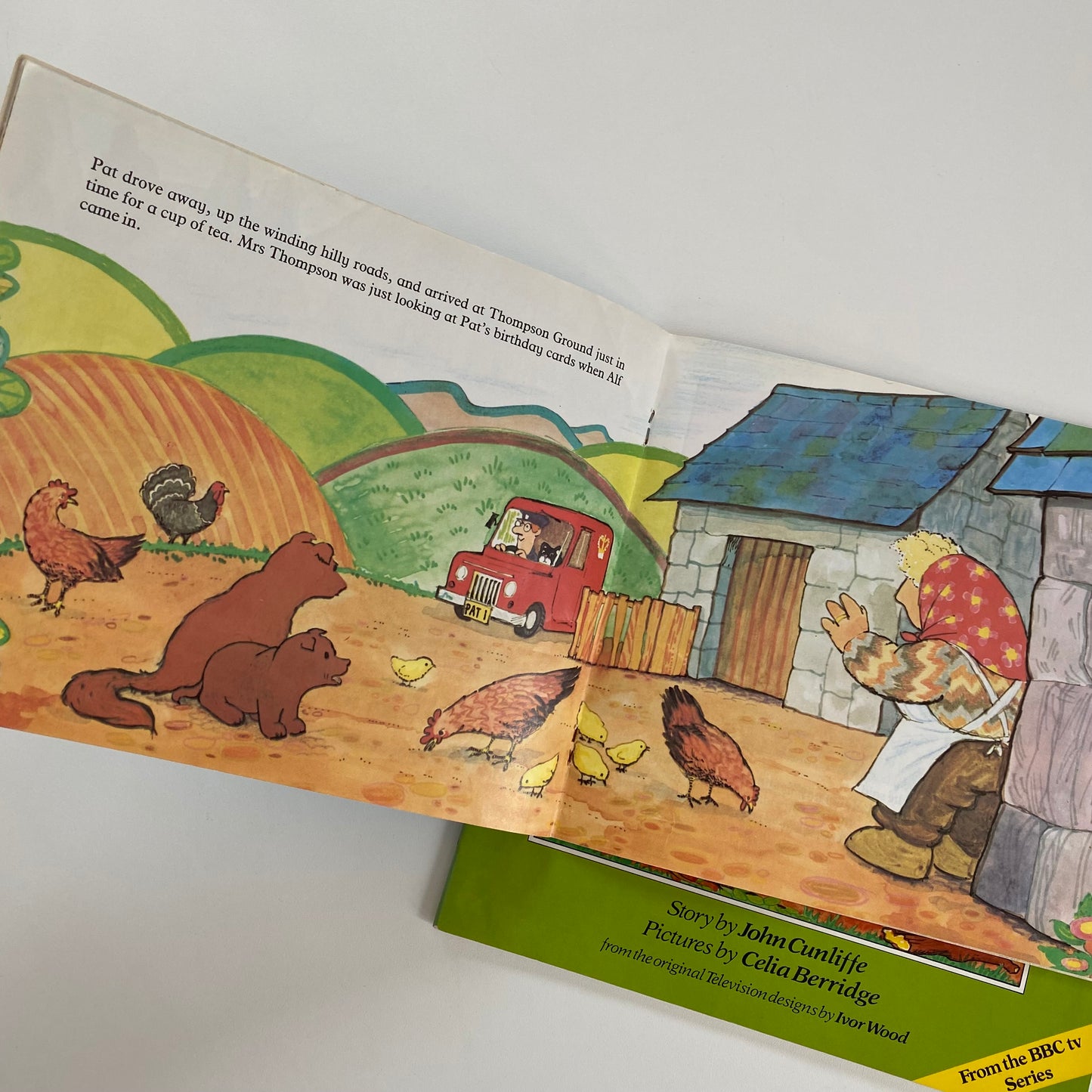 Set of two 1982 + 1983 vintage postman Pat books.