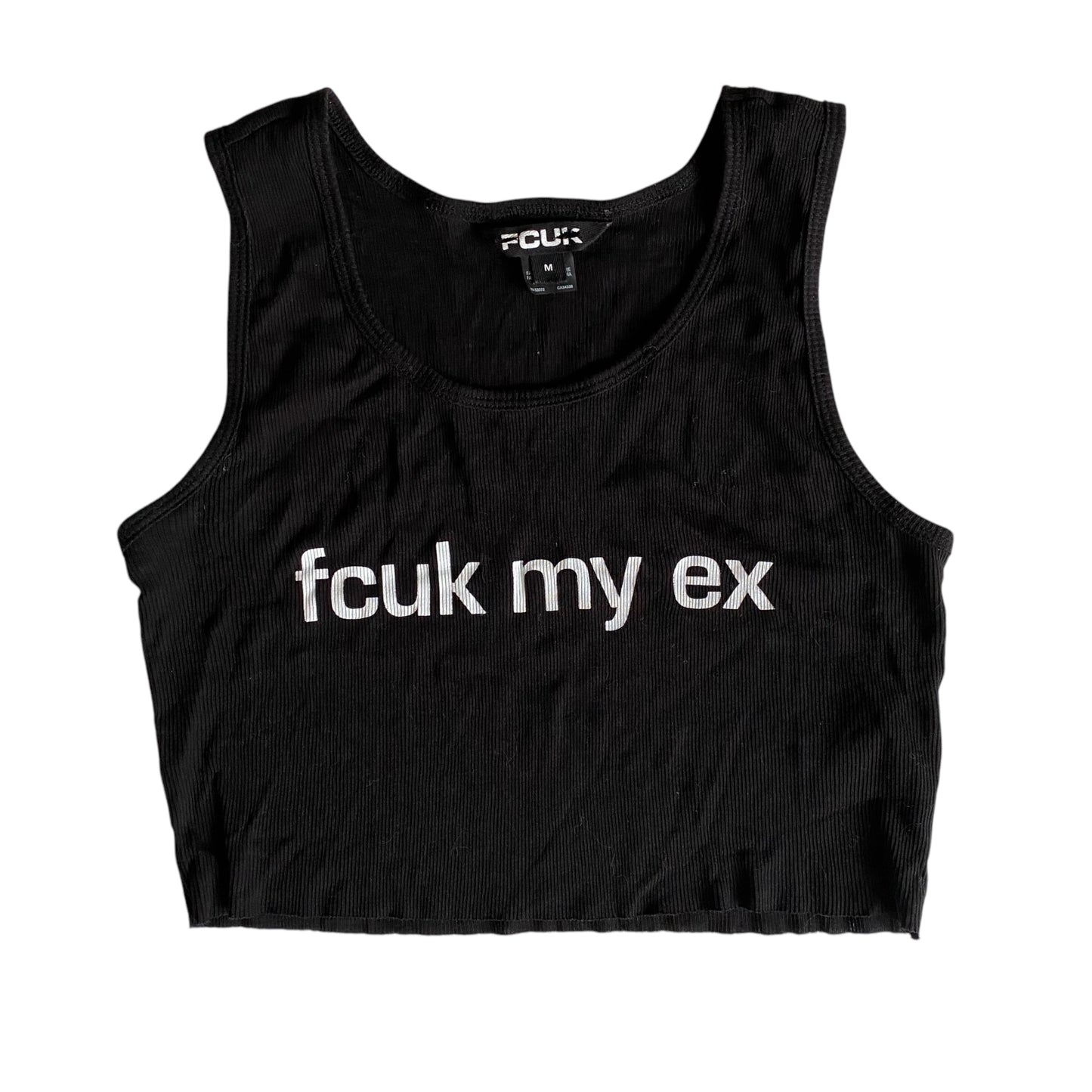 Vintage fcuk cropped tank top. Size M/10
