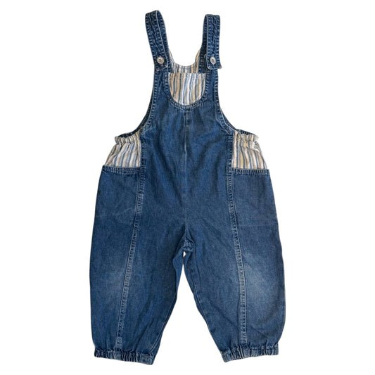 Vintage denim dungarees. Size 2-3 years