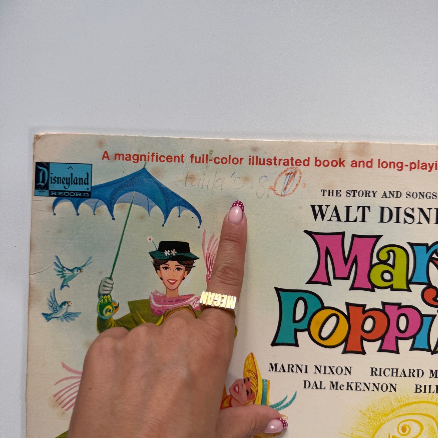 Vintage Mary poppins vinyl. Condition as shown.