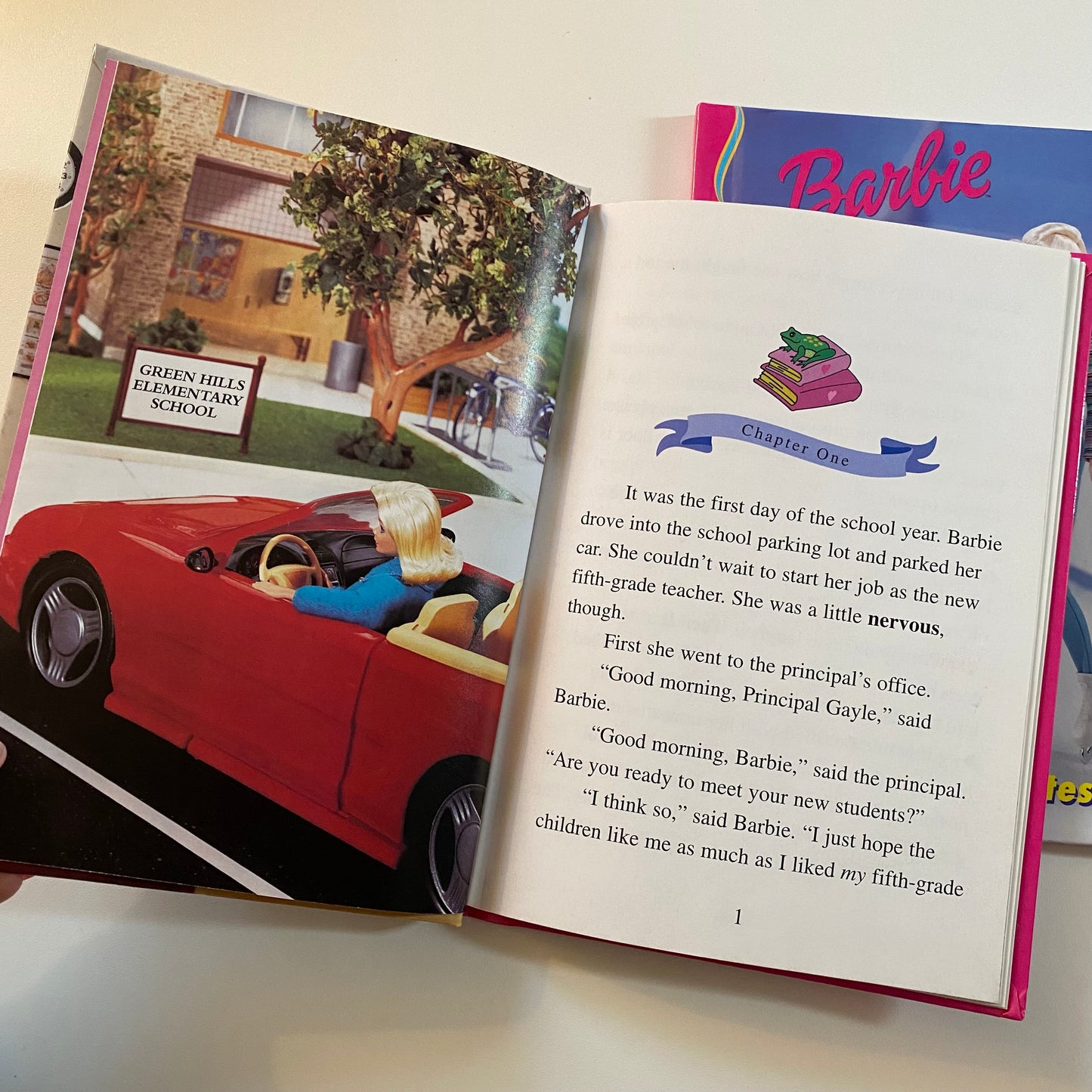 Vintage 1998 set of two barbie books