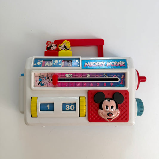 Vintage Mickey Mouse radio toy. Has signs of use as shown.