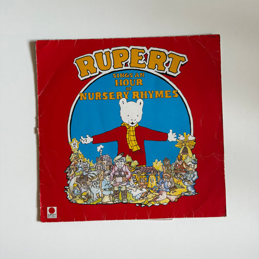 Vintage 1983 Rupert bear vinyl record.