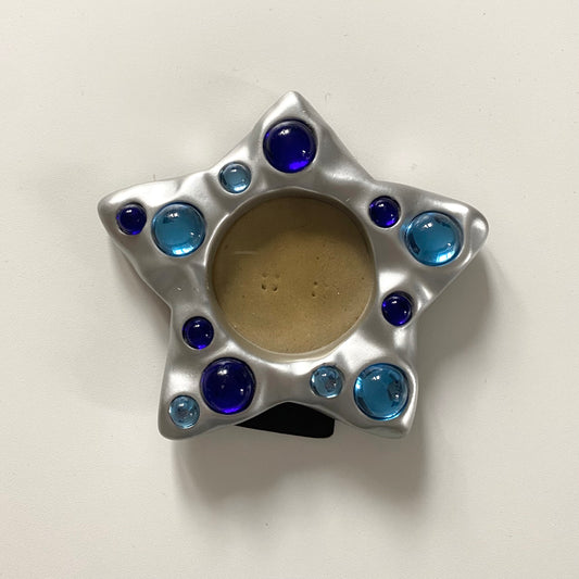 90’s vintage star silver & gem photo frame