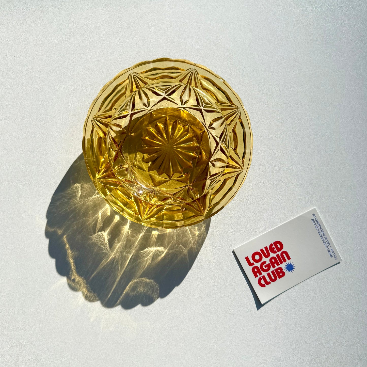 Vintage glass ashtray