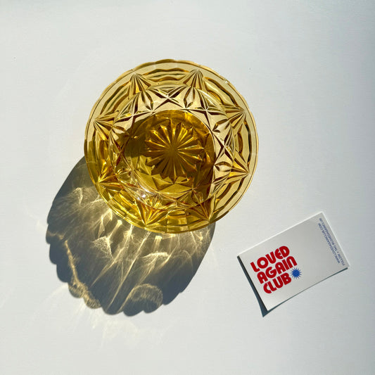 Vintage glass ashtray