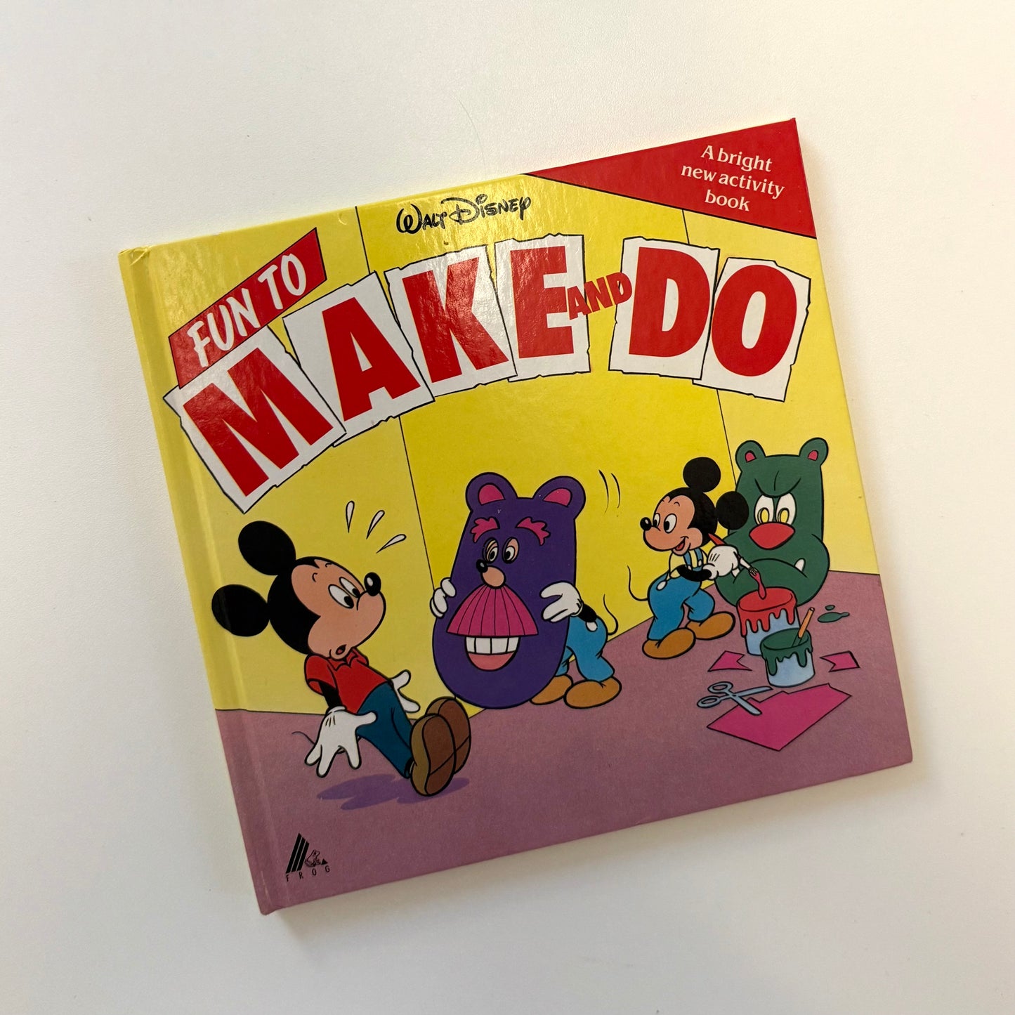 Vintage 1989 Mickey Mouse make & do book