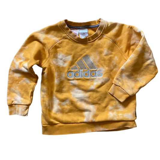 Vintage adidas orange/ yellow tie dye jumper. Age 5-6 years