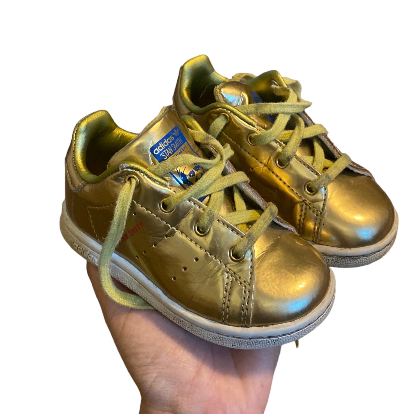 Gold stan smith rare trainers toddler size 5UK