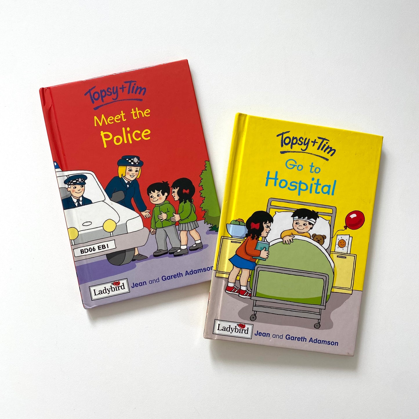 Set of two vintage 2003 ladybird Topsy and Tim books