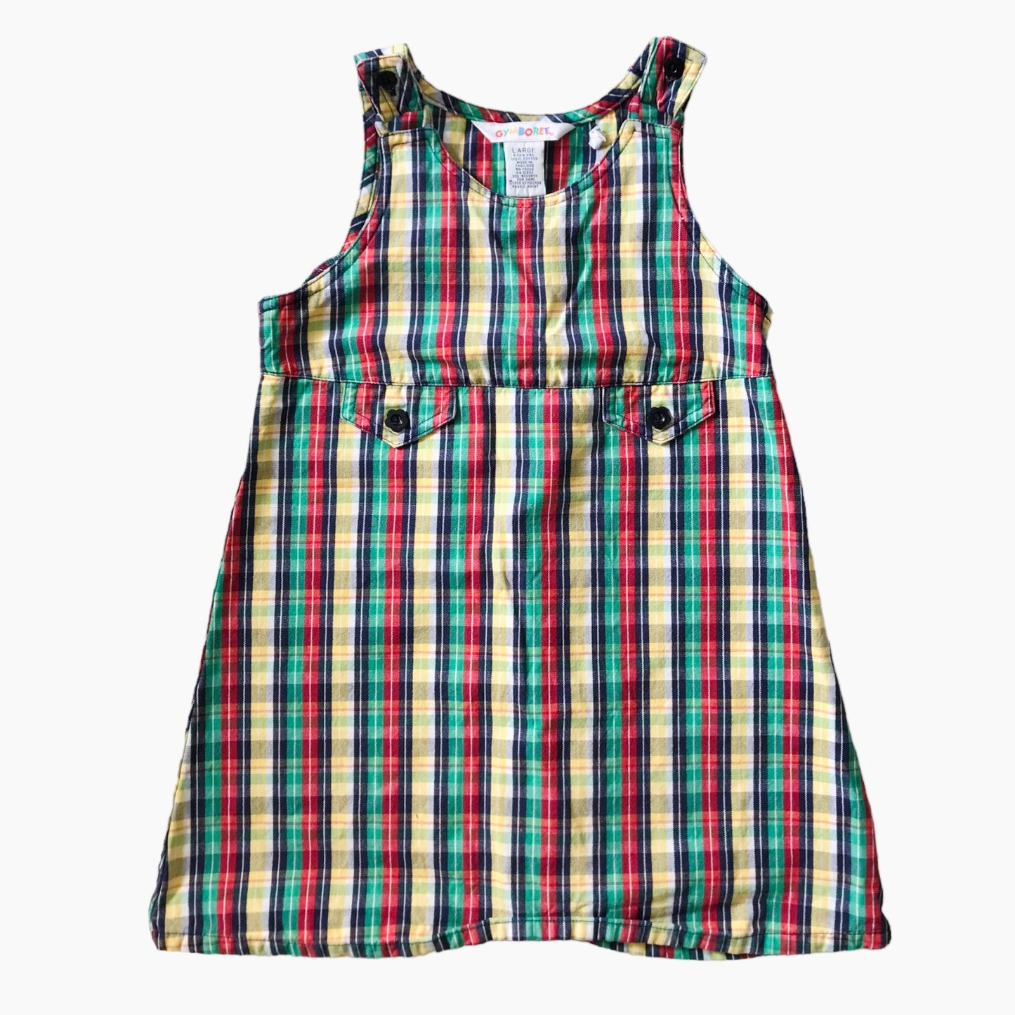 Vintage gymboree check print dress 4 years