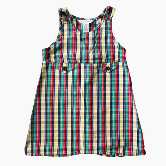 Vintage gymboree check print dress 4 years