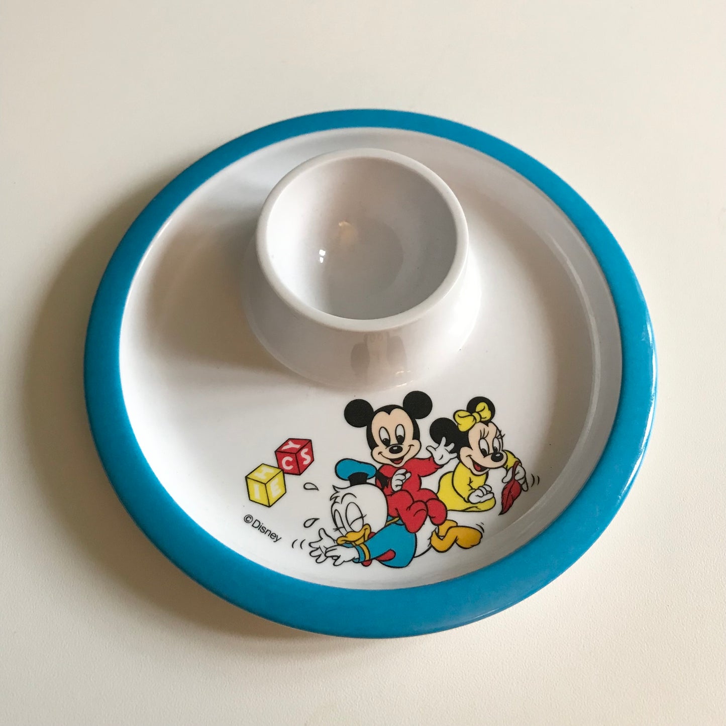 Baby Mickey Mouse vintage egg cup/ plate