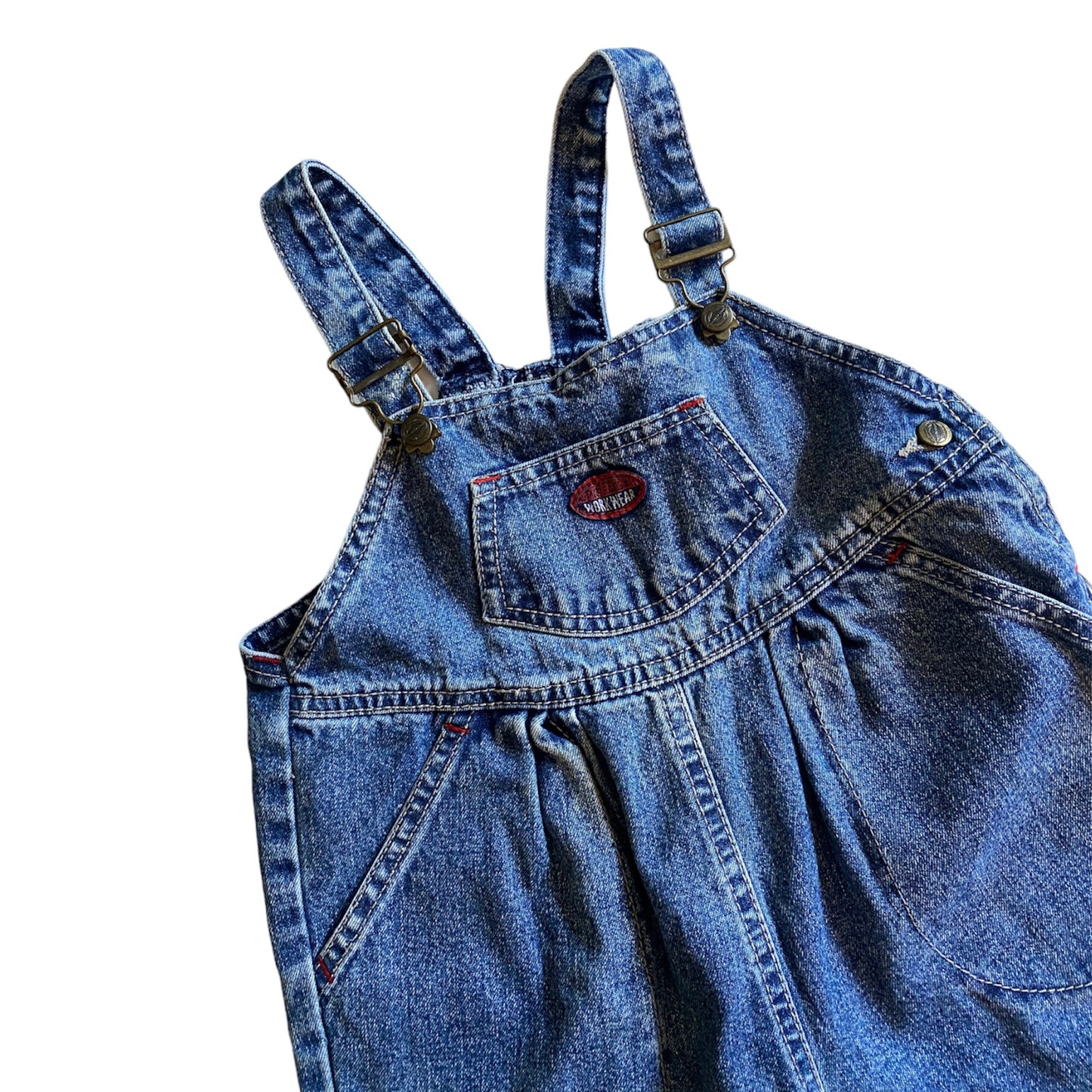 Vintage ‘authentic workwear’ denim dungarees 18-24 months