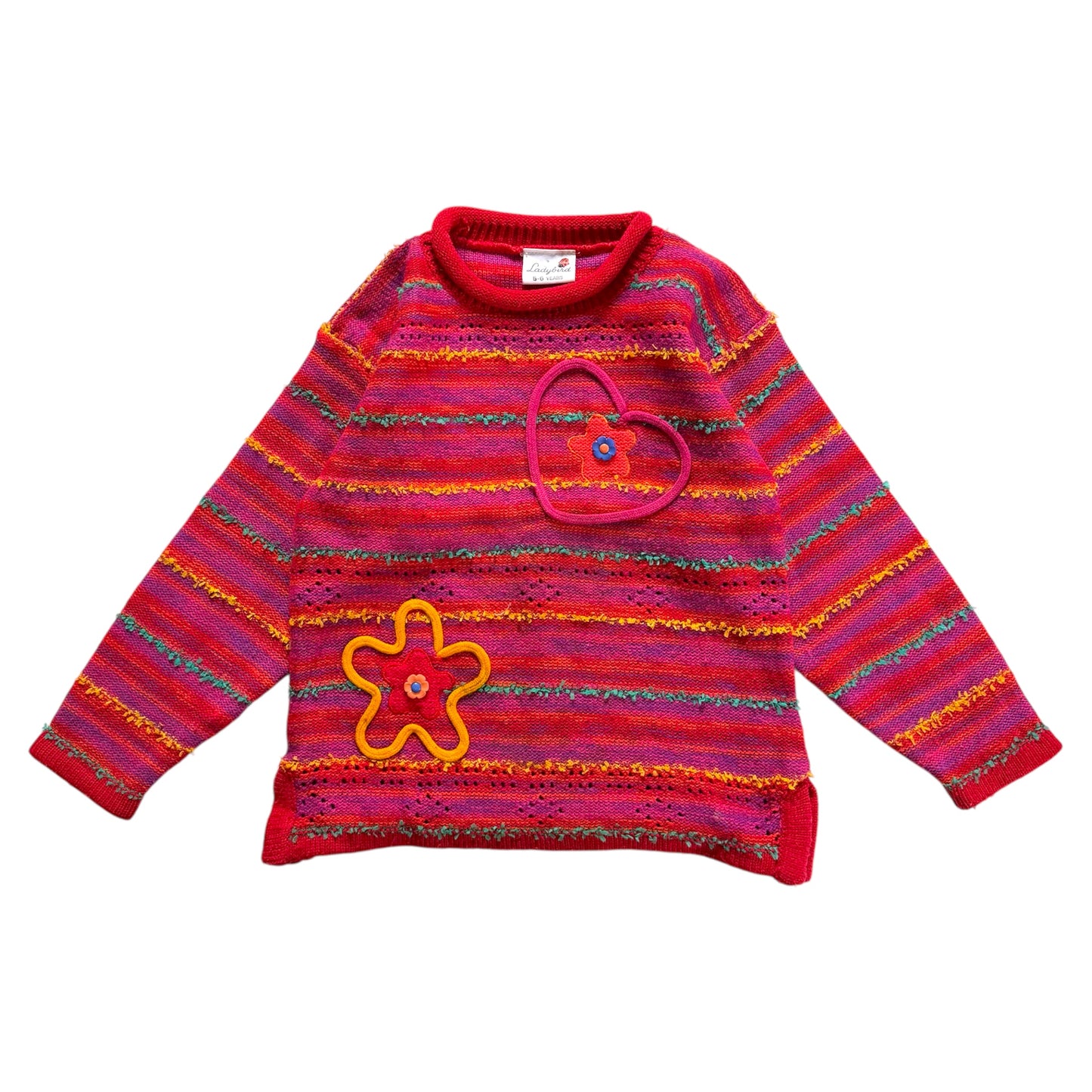 Vintage ladybird knitted jumper. Size 5-6 years