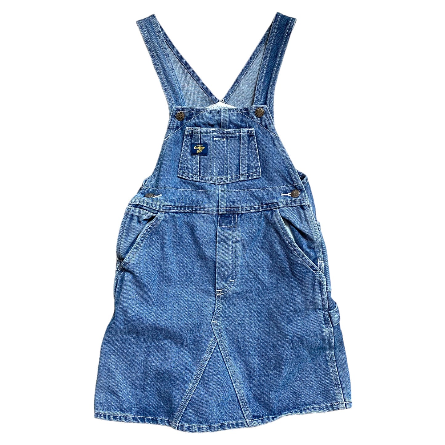 Vintage Oshkosh pinafore denim dress 7 years